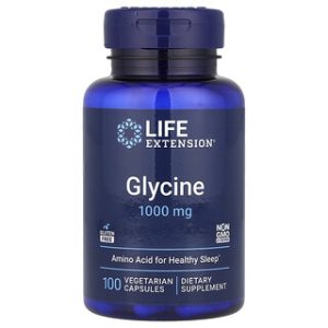 גליצין Life Extension 1000 מ"ג - 100 כמוסות צמחוניות