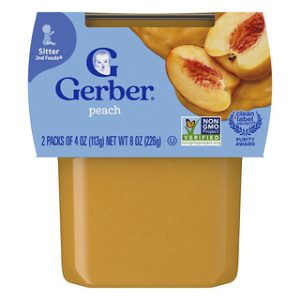 גרבר 2nd Foods אפרסק- מארז 2 יחידות- מזון לתינוקות