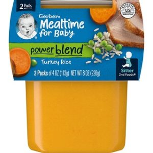 גרבר Mealtime בייבי - דייסת הודו ואורז - 2 יח'