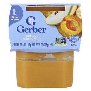 גרבר - דייסת תינוקות 2nd Foods משמש ופירות מעורבים
