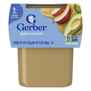 גרבר מזון לתינוקות תפוח-אבוקדו 2 יחידות - מטרנה