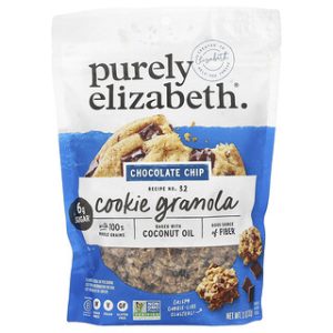 גרנולה צ'יפס שוקולד Purely Elizabeth - 312 גרם