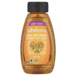 דבש לבן אורגני לא מסונן 16oz - Wholesome Sweeteners