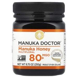 דבש מאנוקה רב-פרחוני MGO 80+ - 250 גרם , Manuka Doctor
