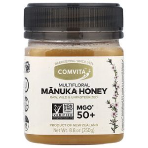 דבש מנוקה Comvita MGO 50+ - 250 גרם - פרחוני רב גוני