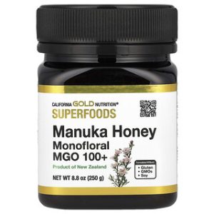 דבש מנוקה MGO 100+ - California Gold Nutrition - 250 גרם