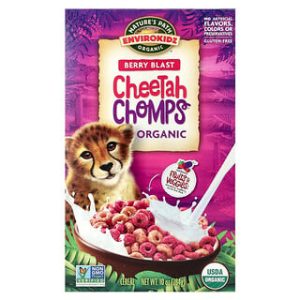 דגני בוקר אורגניים לילדים - Cheetah Chomps Berry Blast