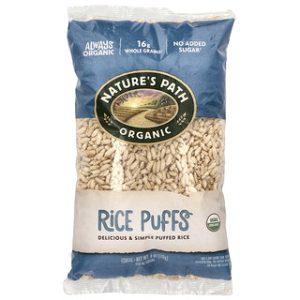 דגני בוקר אורגניים לילדים - Natures Path Rice Puffs