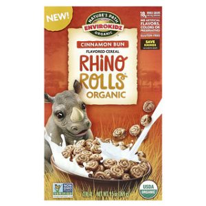 דגני בוקר אורגניים לילדים - Rhino Rolls קינמון