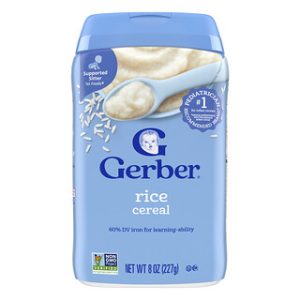 דייסת אורז GERBER 1st Foods - לתינוקות יושבים - 227 גרם