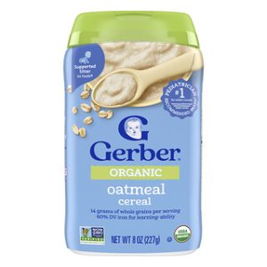 דייסת קוואקר אורגנית לתינוקות Gerber - 1st Foods - 227 גרם