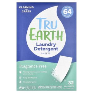 דפי כביסה Tru Earth - ללא ריח - 32 יח׳ - אקולוגי