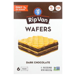 וופלים Rip Van- בטעם שוקולד מריר - 6 יחידות