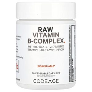 ויטמין B-Complex טבעי , Codeage , 60 כמוסות