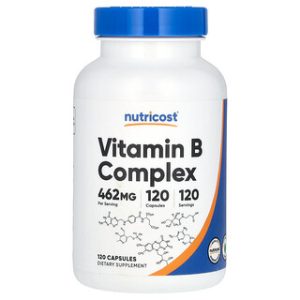 ויטמין B קומפלקס Nutricost - 120 כמוסות - 462 מ"ג