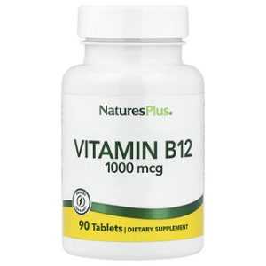 ויטמין B12 טבעי 1000 מק"ג - 90 טבליות NaturesPlus