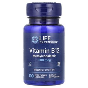 ויטמין B12 מתילקובלמין 500 מק"ג - Life Extension