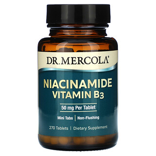 ויטמין B3 ניאצינמיד - 50 מ"ג , Dr. Mercola - 270 טבליות