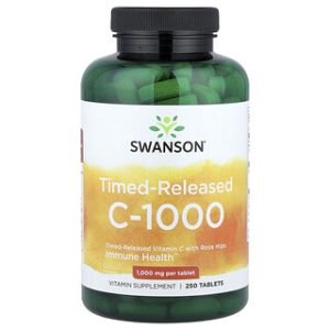 ויטמין C 1000 מ"ג עם רוזה היפ - שחרור מושהה - Swanson