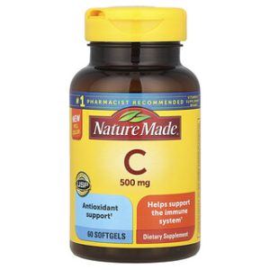 ויטמין C 500 מ"ג Nature Made - 60 כמוסות רכות