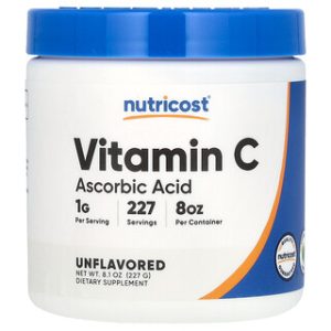 ויטמין C Nutricost- 227 גרם- ללא טעם- תוסף תזונה