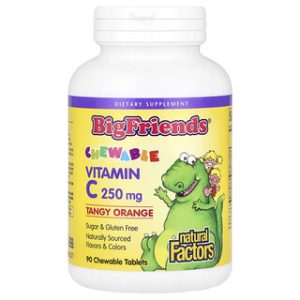 ויטמין C לעיסה בטעם תפוז - 90 טבליות - Natural Factors