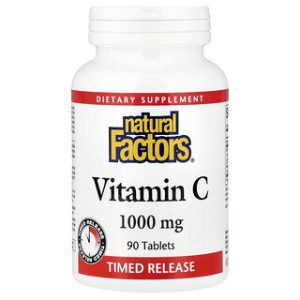ויטמין C משחרר לאט - Natural Factors 1000 מ"ג