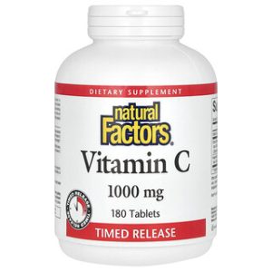 ויטמין C משחרר לאט - Natural Factors 1000 מ"ג