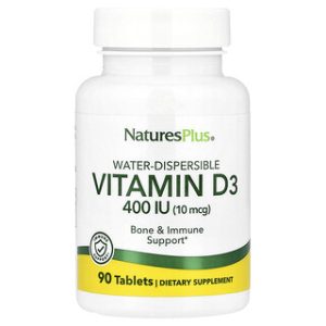 ויטמין D3 10 מק"ג (400 יחב"ל) - NaturesPlus - 90 טבליות