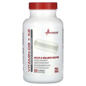 ויטמין D3 + K2 , Metabolic Nutrition , 90 כמוסות