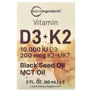 ויטמין D3 K2 - Micro Ingredients - 2 בקבוקים