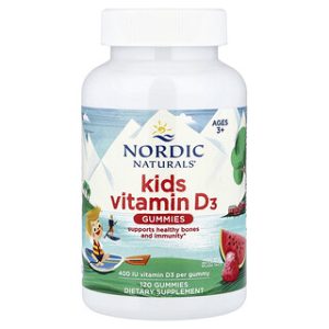ויטמין D3 לגומי לילדים - Nordic Naturals - 120 יח'
