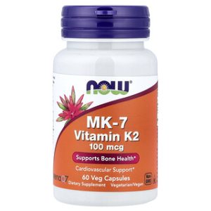 ויטמין K2 MK-7 NOW Foods - 60 כמוסות - בריאות העצם