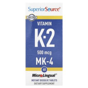 ויטמין K2 Superior Source - 500 מק"ג - 60 טבליות