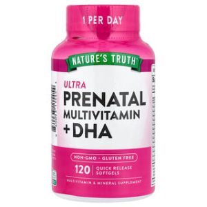ויטמין טרום לידה + DHA - Natures Truth - 120 כמוסות