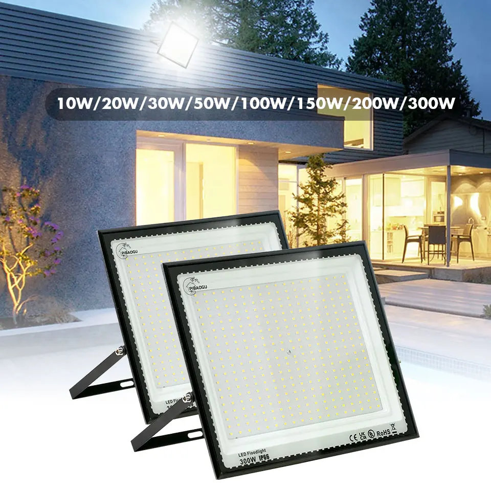 זרקור LED חזק עמיד למים - תאורת חוץ 220V