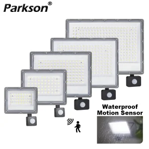 זרקור לד חוץ PIR - 50W-500W - עמיד מים IP66