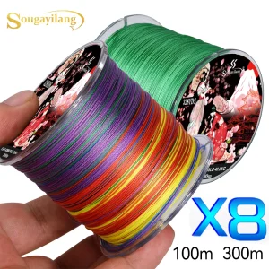 חוט דיג קלוע Sougayilang X8 - 100,300 מטר