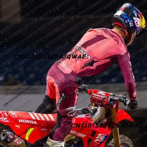 חולצת רכיבה סופרמוטוקרוס SMX450 - הונדה ג'ט לורנס