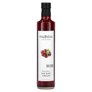 חומץ יין אדום אורגני Madhava - 16.9oz - בריאות וטעם