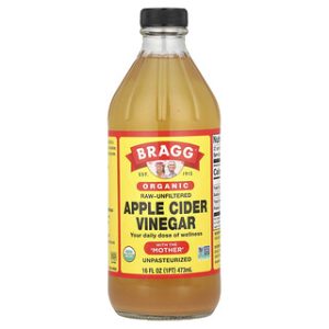 חומץ תפוחים אורגני Bragg - עם ה,אם, - 473 מ"ל