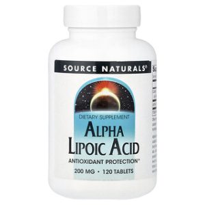 חומצה אלפא ליפואית 200 מ"ג - 120 טבליות Source Naturals