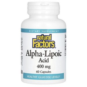 חומצה אלפא ליפואית 400 מ"ג - Natural Factors - 60 כמוסות