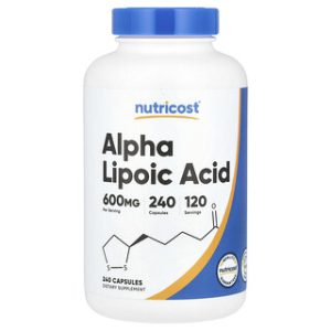 חומצה אלפא ליפואית Nutricost 240 כמוסות - 300 מ"ג
