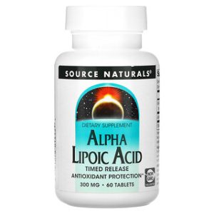 חומצה אלפא ליפואית - שחרור מושהה , Source Naturals