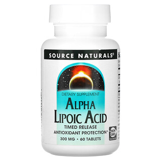 חומצה אלפא ליפואית - שחרור מושהה , Source Naturals