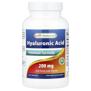 חומצה היאלורונית Best Naturals 200 מ"ג - 120 טבליות