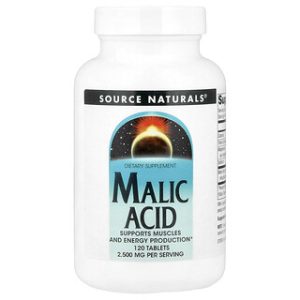 חומצה מאלית Source Naturals - 120 טבליות - בריאות