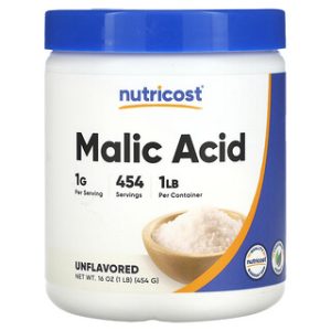 חומצת תפוח Nutricost - 454 גרם - ללא טעם