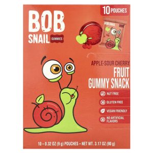חטיף גומי פירות Bob Snail-תפוח ודובדבן חמוץ